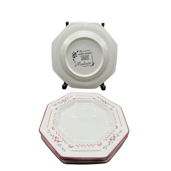 Vintage Johnson Brothers Madison Pattern Appetizer Plates Set of 4 - Picture 3 of 3